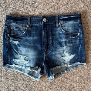 American Eagle Super Stretch X Hi Rise Shortie Jean Shorts